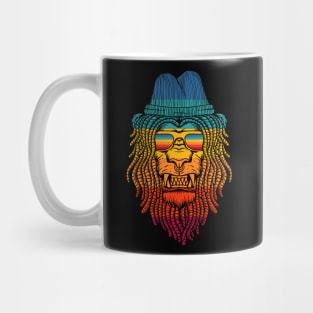 Retro Rasta Lion Mug